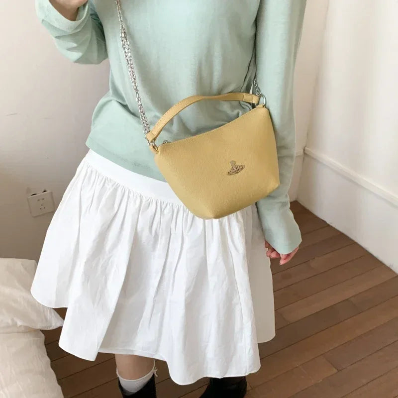 Designer Ladies Handbag Leather Tote Bag Women's Crossbody Shoulder Strap Elegant Classic Messenger Luxury Brand Fashion Item