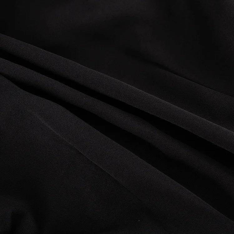 Doll Collar Casual Sheath Dresses for Women Autumn Long Sleeve Pullover Black and White Bodycon Knee Length Femme Fashion Dress