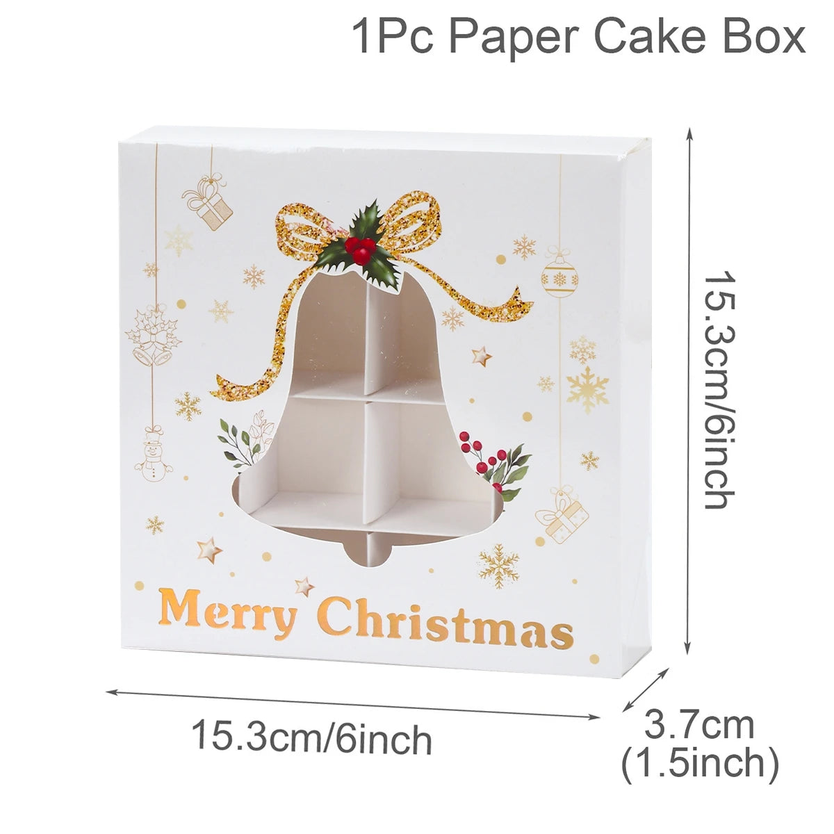 Christmas Candy Gift Box Merry Christmas Decorations For Home Kraft Paper Box Cookie Gift Box Packaging Bag navidad Natal Gifts