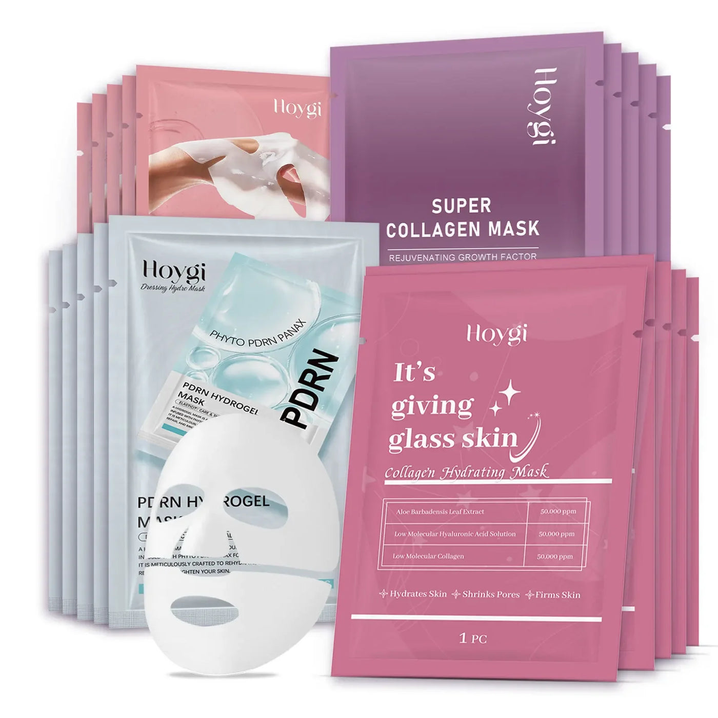 Collagen Face Mask Anti Aging Firming Moisturizing Refreshing Shrink Pore Brightening Overnight Mask Hyaluronic Acid Facial Mask