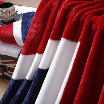 Bed blankets - Warm and plush throw for sofas, sofas, cars, and travel - machine-washed English style blankets