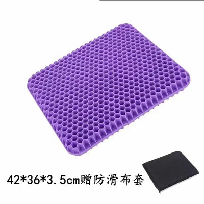 Gel seat cushion with non-slip cover,honeycomb design,pressure relief, breathable cooling cushions for car office home summer