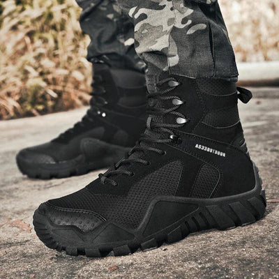 New Men Tactical Boots Lace Up Waterproof Climbing Hiking Shoes Motorcycle Training Army High Quality Hunting Unisex Desert Boot