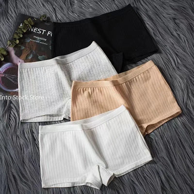 Women Boxers Underwear Cotton Ladies Safety Pants Female Seamless Underpants Solid Cozy Boyshorts sexy lingerie