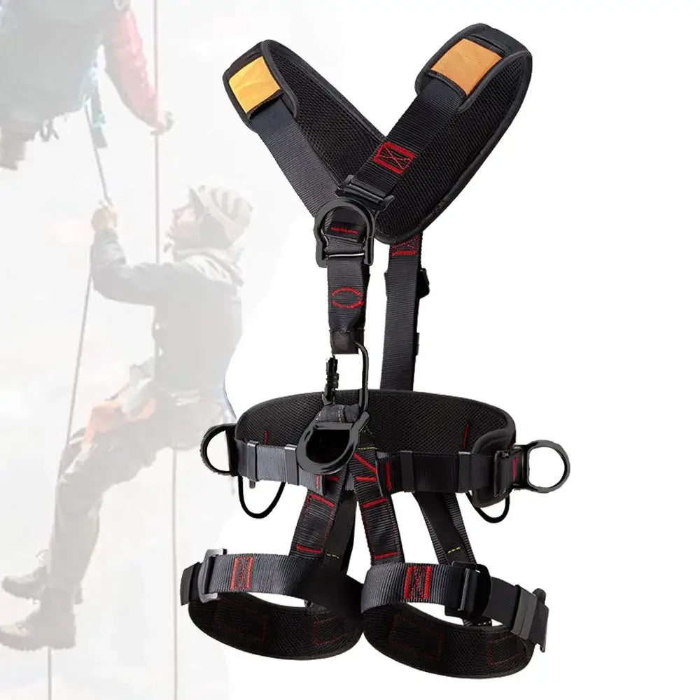 Climbing Harness Five-point Safety Belt With Adjustable Buckles Hunting Harness Fall Harness Detachable For Tree Climbing
