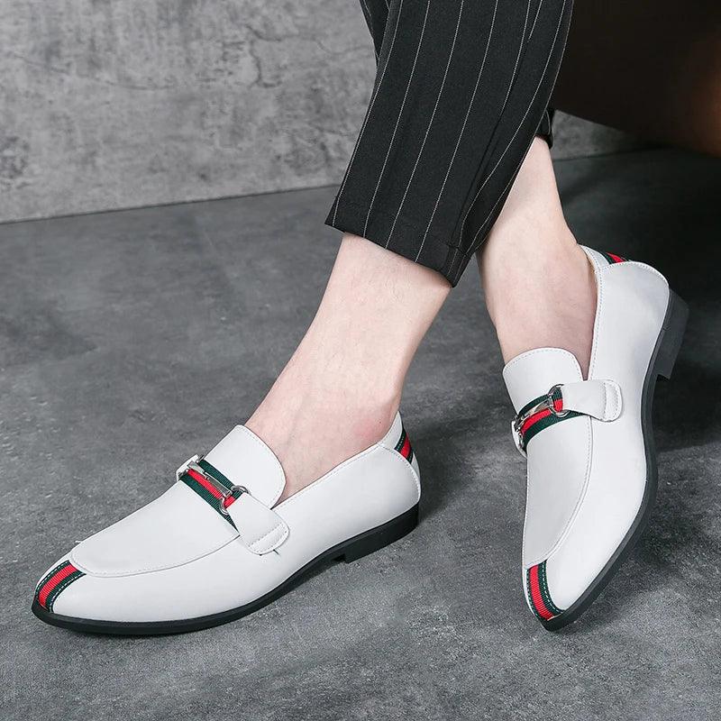 2024 high-end oversized men's Oxford shoes, breathable British wedding groom business soft sole casual shoes