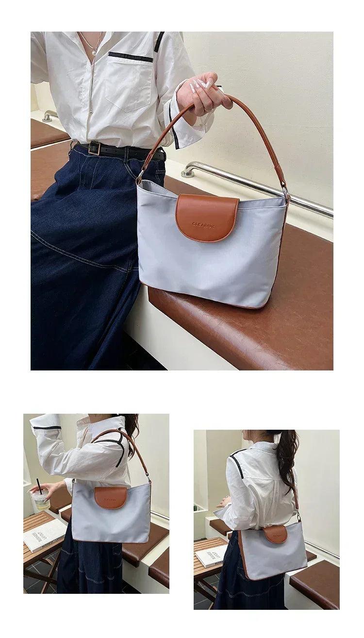Stylish ladies handbag leather crossbody bag by famous designer - women’s shoulder tote elegant classic popular