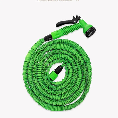50FT/100FT Garden Hose Expandable  Flexible  EU  Plastic  Pipe With Spray Gun  Watering Car Wash Sprayirrigation Pipe
