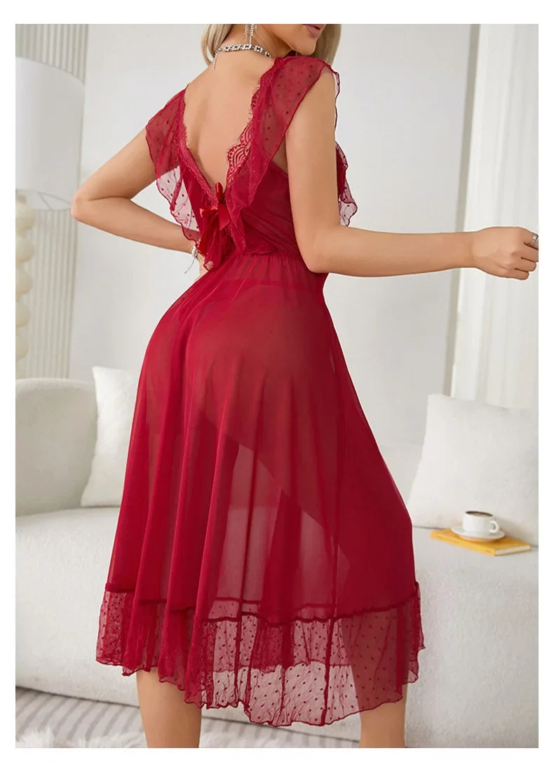 Women's Sexy Lingerie Nightgown Sleepwear