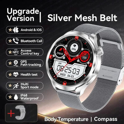 2025 New For HUAWEI High-end Sports Smart Bracelet Men GPS NFC 1.85 AMOLED Screen Compass Waterproof Bluetooth Call Smartwatches