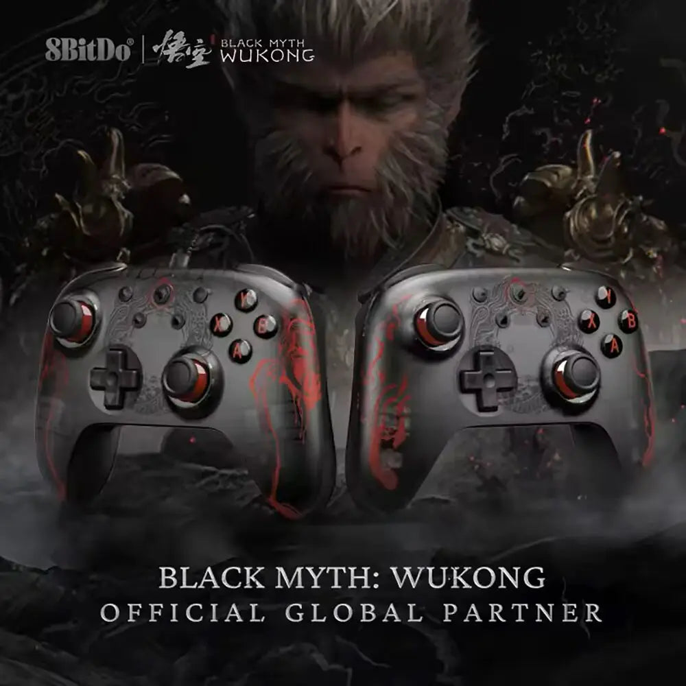 8BitDo Gamepads PC Black Myth Wukong Ultimate 2C Wireless or Wired Gaming Controller Windows 10 11 Steam Raspberry Pi Android