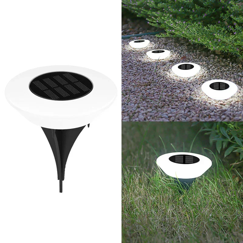 1/4PCS Solar Outdoor Lights 14LED Waterproof Lawn Lamp,360° Floor Lighting  for Garden Yard Driveway Patio Camping Summer Decor