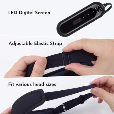 Electric Vibration Eye Massager Heated Eye Mask Wireless Relieve Eye Strain Dark Circles Dry Eye Fatigue Relief Sleeping Mask