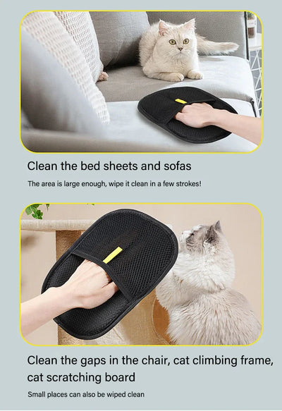 Pet Hair Cleaning And Collection Gloves Pet Double-sided Multi-functional Beauty Glove Tool Reduce The Pressure Of Pet Ownership