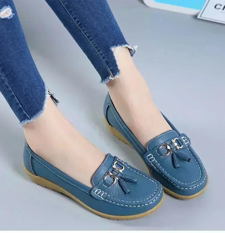 Women slip on loafers flat shoes moccasins casual sneakers