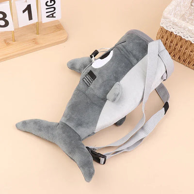 Cartoon Shark Rock Climbing Chalk Bag  Adjustable Storage Climbing Magnesium Powder Bag for Climbing Weightlifting Chalk Pouch
