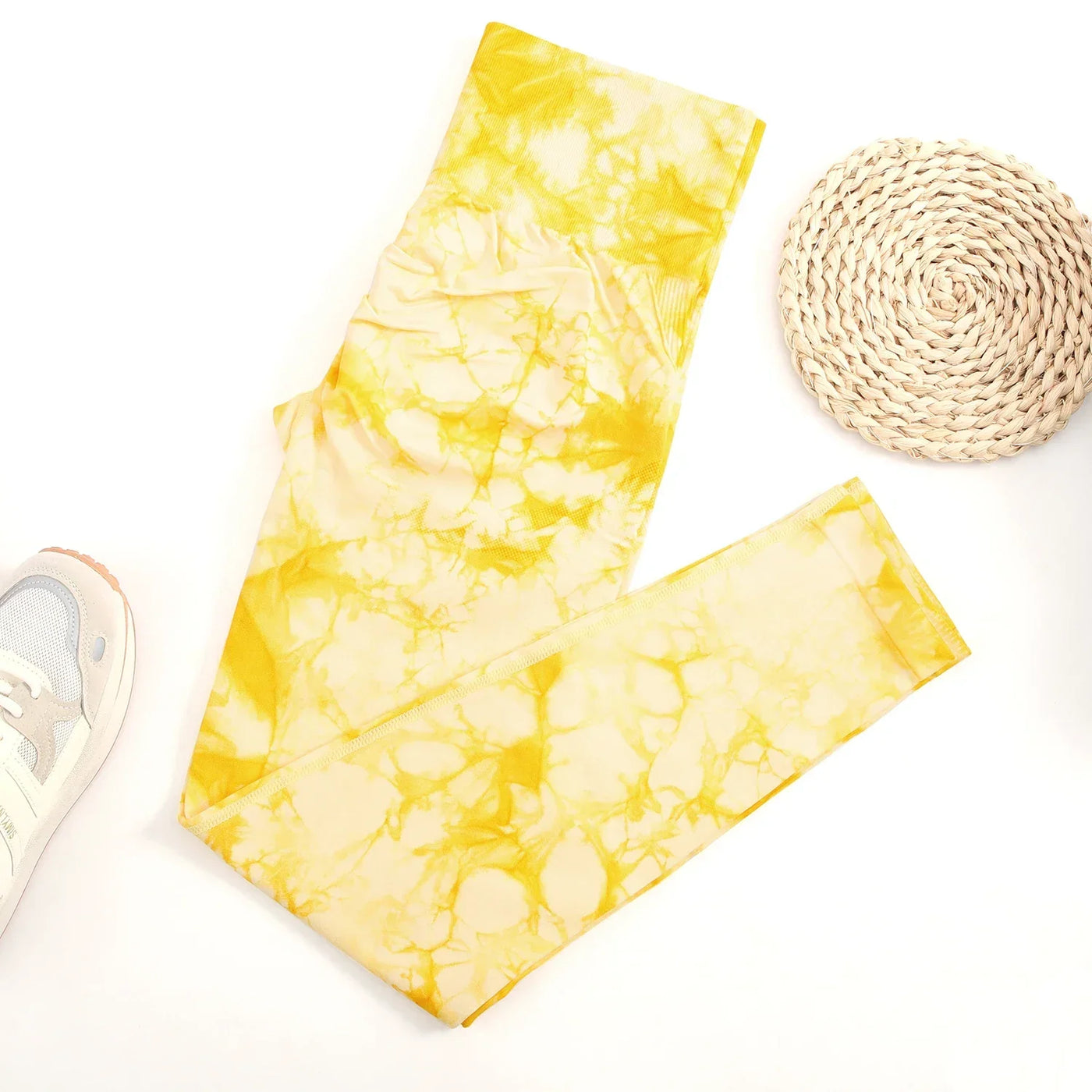 2024 New Tie Dye Gym Leggings Women Fitness Push Up Casual Sport Leggings Of Women  Running Outdoors