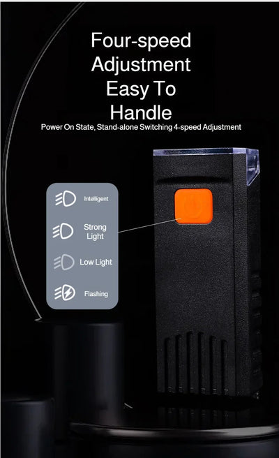 Mountain bike headlight mountain bike riding rainproof night riding headlight rechargeable mountain bike light