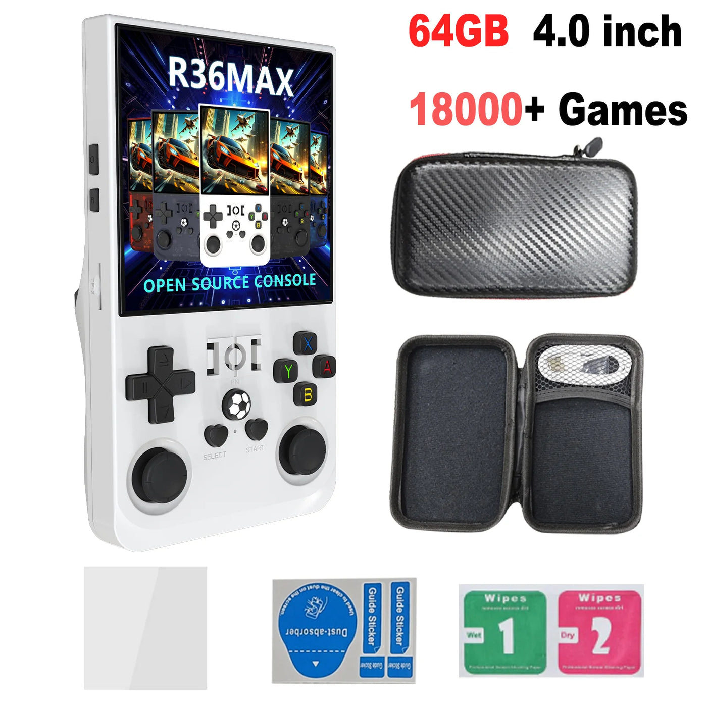 Video Gaming Console R36MAX Retro Handheld 18000+ HD Games offers IPS Screen Game Console Portable Consoles Emulators Devices