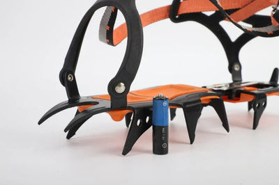 12 tooth professional crampons outdoor rock climbing ice fishing snow skid shoe cover mountaineering skid gear 12 teeth