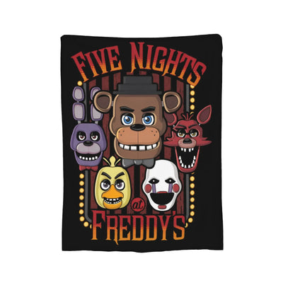 FNAF At Freddys Blankets Fleece Textile Decor Multi-function Super Soft Throw Blankets for Sofa Bedroom Bedspreads