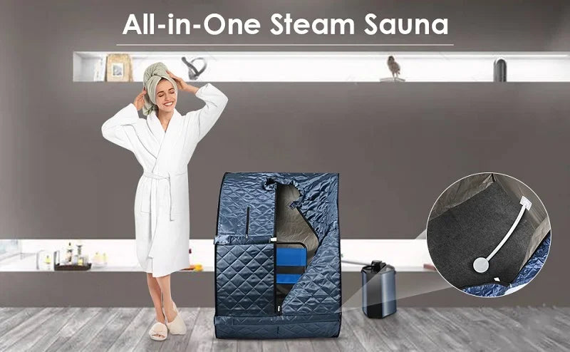 3L Sauna Box Full Body Portable Fumigation Sauna for Home Spa Strong Steam Engine Fumigating Foldable Single Spa Machine