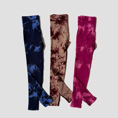 Tie Dye Seamless Leggings For Women High Waist