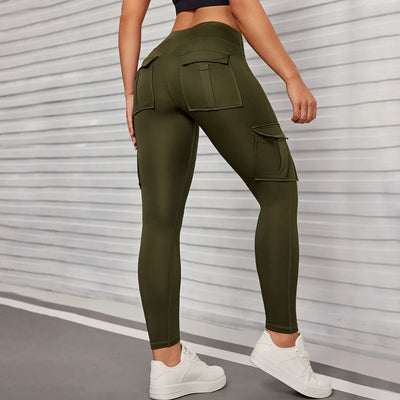 Pockets High Waist Hip Lifting Women Leg gings Activewear