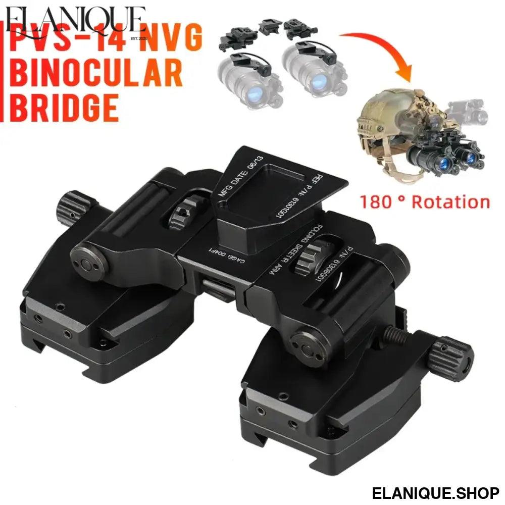 Wilcox PVS-14 Binocular Bridge NVG Mount Night Vision Goggles Adapter For PVS 14 Night Vision Binoculars Monocular Or Binocular