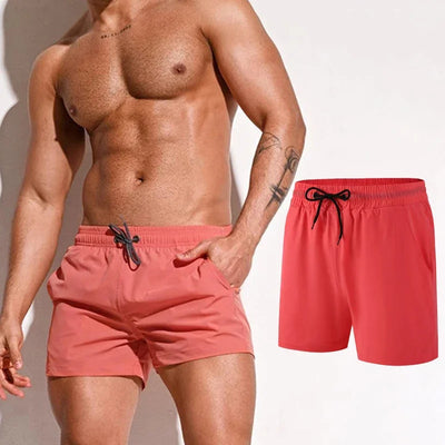 Men Swimming Shorts Summer Trunks Swimwear Quick Dry Board Short Pant Bathing Suit Sport Swimsuit Surfing Beach Swim Shorts Men
