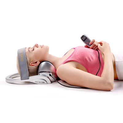 Electric Neck Massager Infrared Heating Airbag Neck Traction Vibration Shoulder Cervical Spine Shoulder Support Massager