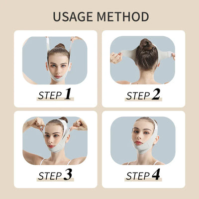 Reusable Face Slimming Bandage V Line Face Shaper Women Chin Cheek Lift Up Belt Facial Massage Strap Face Skin Care Beauty Tools