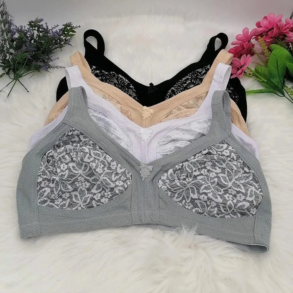 Classic Full Coverage Bra for women lace embroidery