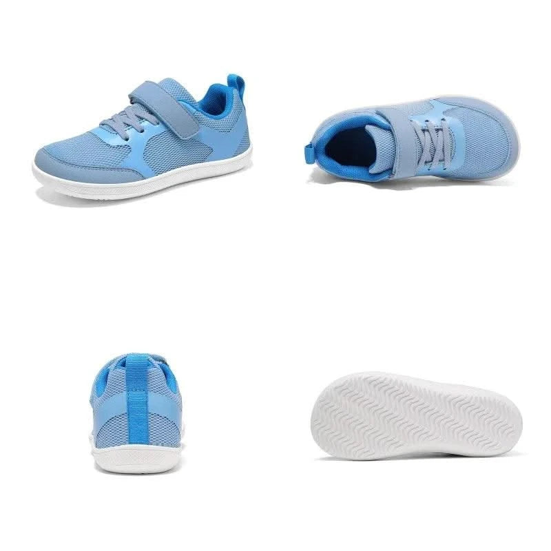 New children's wide version anti slip breathable shoes, minimalist sports shoes for boys and girls, with minimal wear and tear