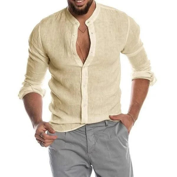 Men's Clothes Party Long Sleeve Shirt Summer