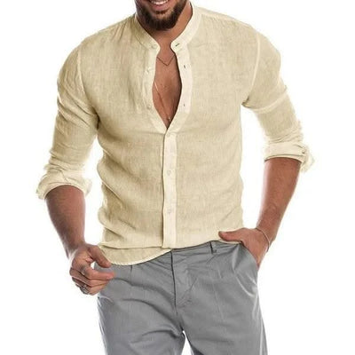 Men's Clothes Party Long Sleeve Shirt Summer