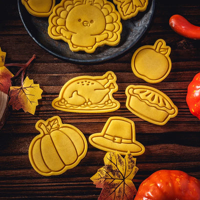 Thanksgiving Theme Cookie Molds Fondant Cutter Pastry Decoration Mold Kitchen DIY Baking Supplies