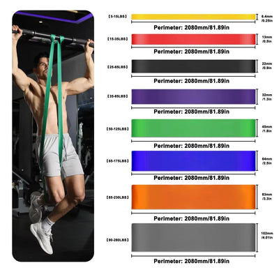 Fitness Resistance Band Pull-up Resistance Band Strength Training Elastic Rope Yoga Stretching Auxiliary Pull Band Fitness Tool