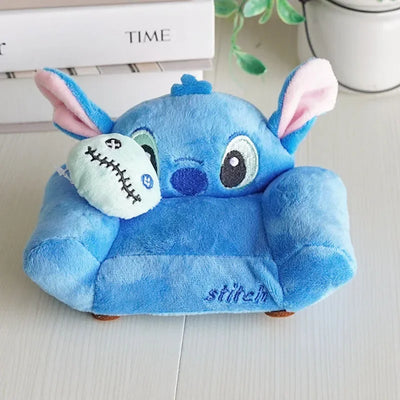 Labubu Doll Mini Sofa with Storage Bag Kawaii 17cm V1 V2 Labubu Transparent Crossbody Bag Cute Plush Doll Accessories Toy Gifts