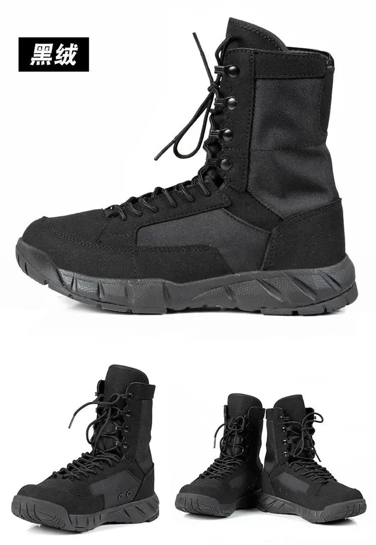 Outdoor Climbing Training Water Resistant High Shoes Hunting Hiking Tactical Boots Men Women Hunting Hiking Desert  Boot