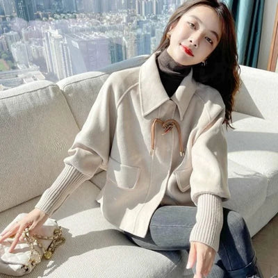 Luxury Designer Winter Coat for Women 2024 Cropped Jacket Heavy Women's Clothes Cold Green Tweed Very Warm Short Padded Clothing