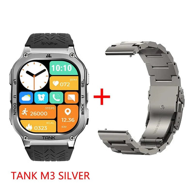 2024 Original TICWRIS TANK M3 Smartwatches For Men Smart Watch Women 480mAh AMOLED AOD Waterproof Fitness Electronic Watches
