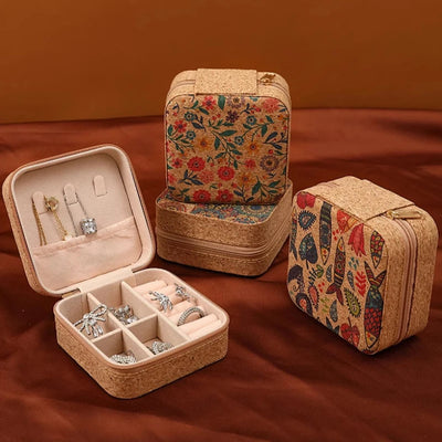 Travel Earring Ring Necklace Storage Box Jewelry Organizer Display Travel Jewelry Case Boxes Portable Jewelry Box