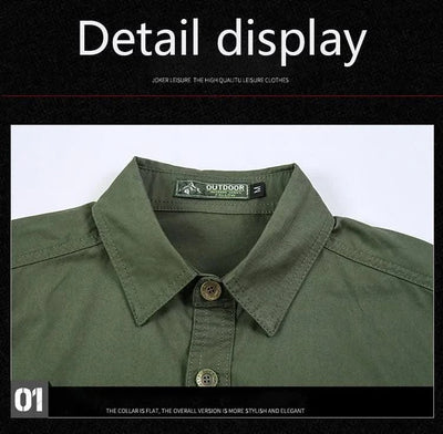 Men's thin short sleeved shirts Summer