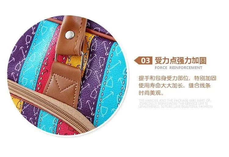 Fashion Cartoon Print Travel Bags for Women