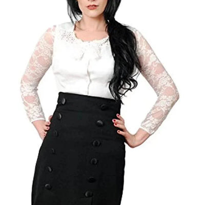 Women's Mesh Lace See Through Crop Tops