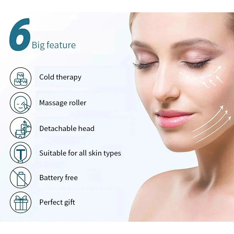 Face Roller Cool Ice Roller Massager Skin Lifting Tool Face Lift Massage Anti-wrinkles Pain Relief Face Skin Care Tools