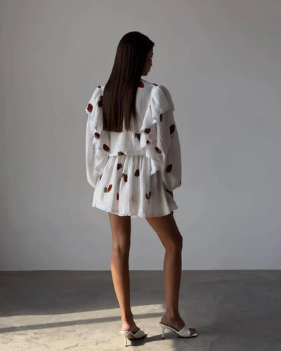 Women Lantern Linen Top