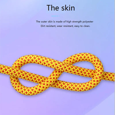 8mm Climbing Rope Outdoor Tree Rock Equipment Mountaineering Lifeline Emergency Survival Safety Gear Escape Rescue Static Rope