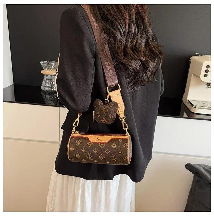 Famous designer popular classic elegant handbags leather ladies crossbody shoulder bag versatile and chic for evening
